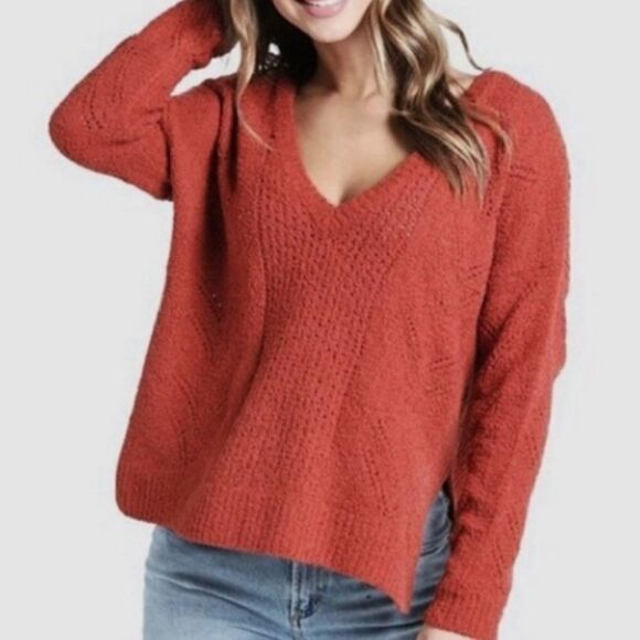 Cupcakes & Cashmere Red Sweater Small - Picture 1 of 6